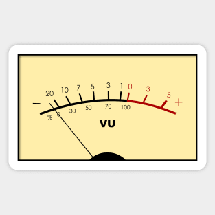 Analog VU Meter Sticker